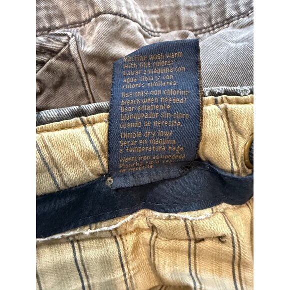 Y2K Cargo No Boundaries Mens Shorts Size 38 Gray Vintage Pockets Distressed Nobo - Picture 8 of 9